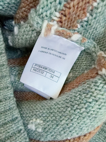 Chanel 24K blue knit sweater