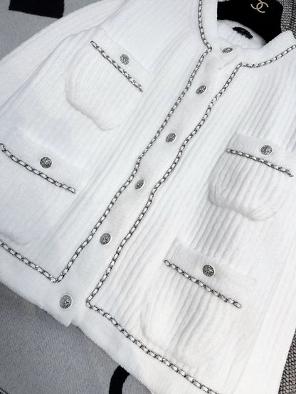 Chanel 22b white cardigan