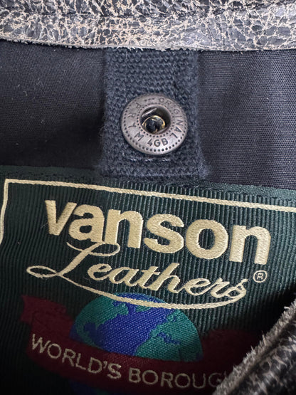 Aimé Leon Dore/ Vanson distressed Leather Moto Jacket - size M