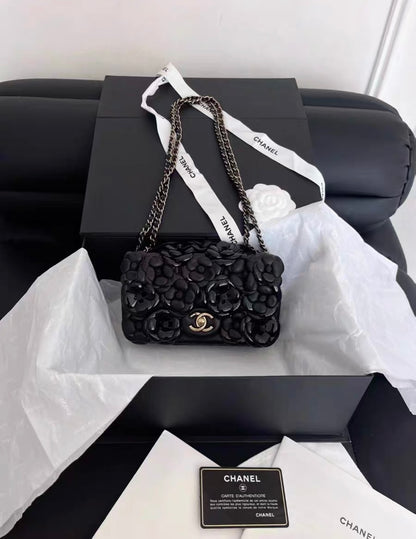 CHANEL Classic CC Camellia flap bag