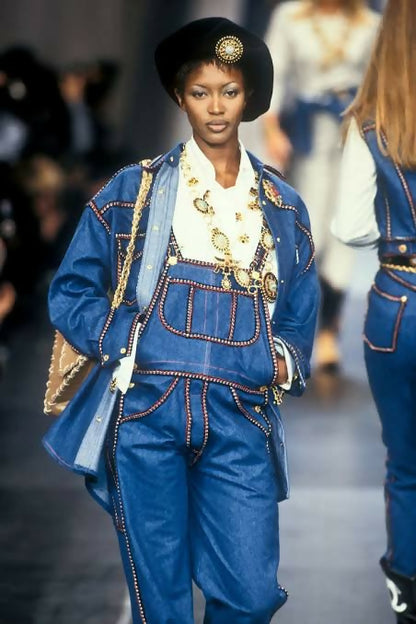 Chanel 1993 Fall/Winter Vintage Braided Logo Overalls