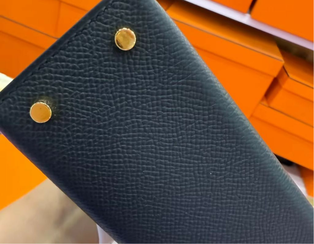 Hermès Mini Kelly Black Epsom with Gold Hardware