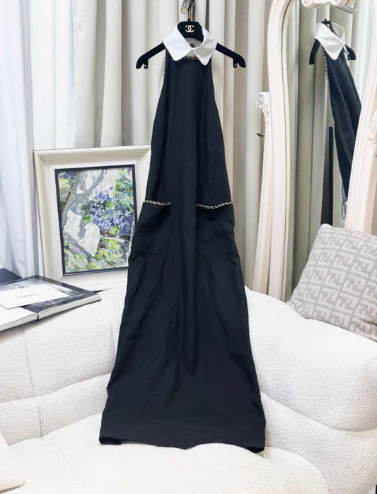 Chanel 20C Black Long dress