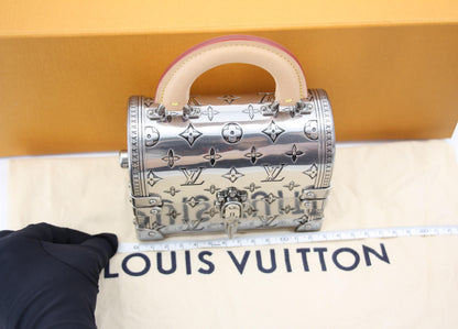 Louis Vuitton 2022 Metal Silver Monogram Mini Treasure Trunk