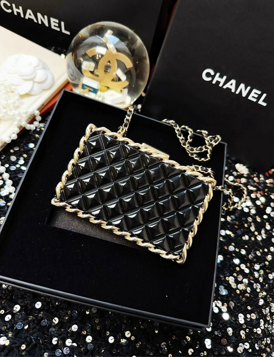 CHANEL 22C Black & Gold Minaudières