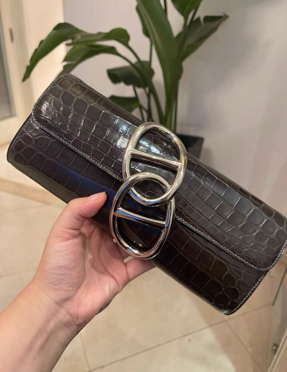 Hermès Egee Clutch Exotic