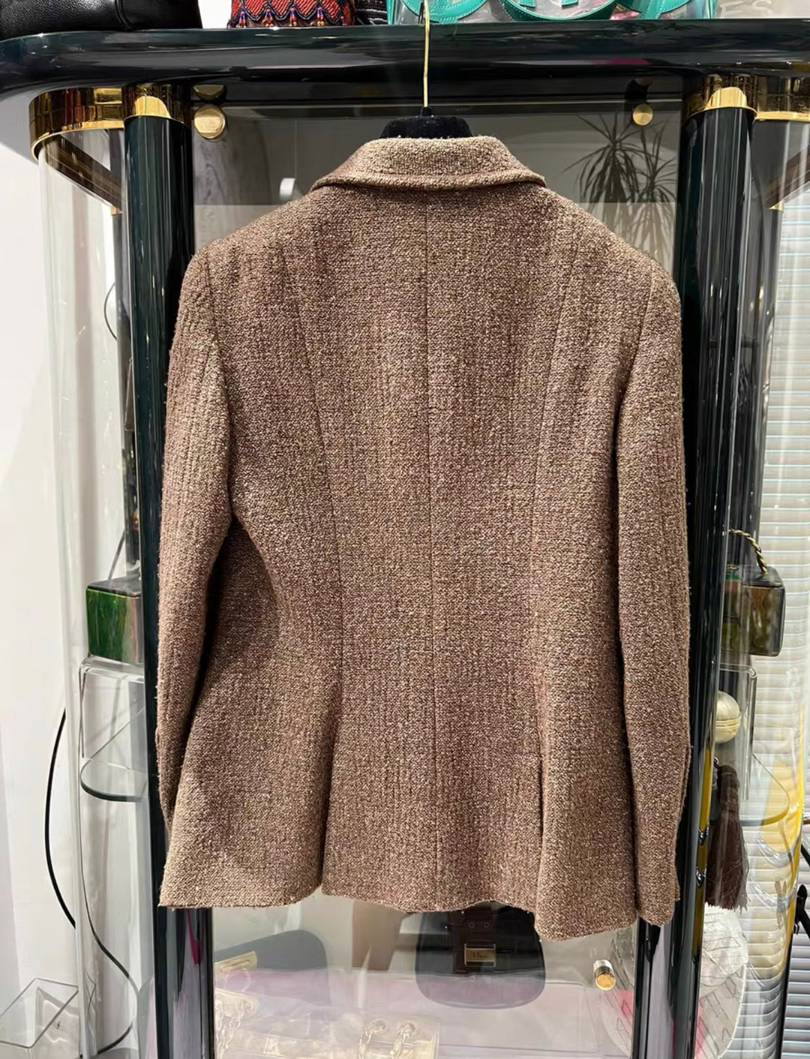 Chanel 1997 Brown Tweed Jacket size 36