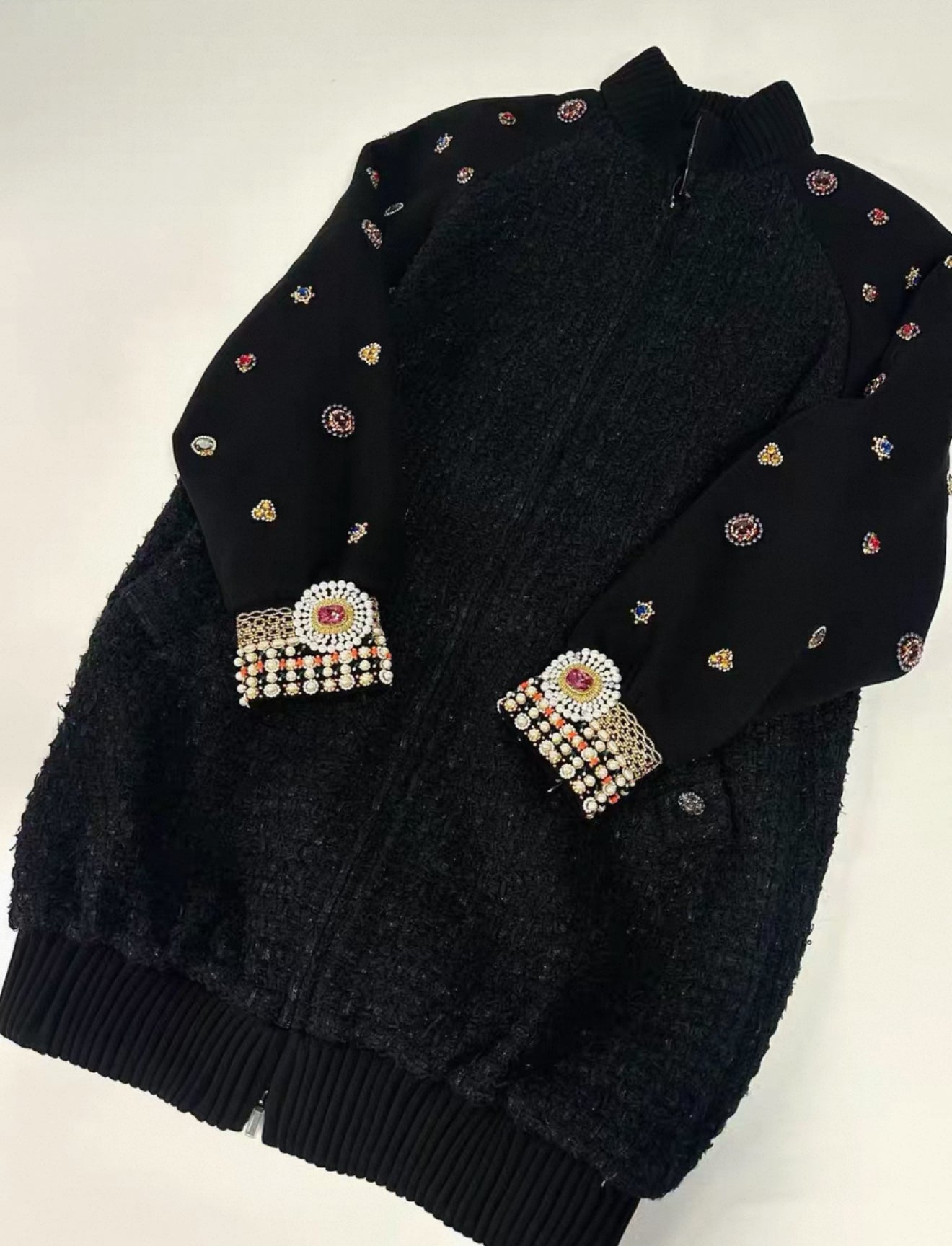 Chanel 22A Black Jewelry Coat