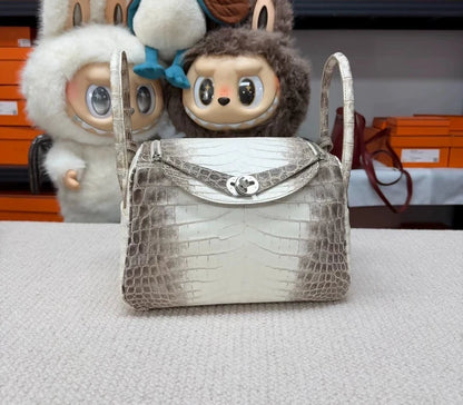 Hermès lindy 26 Himalaya matte crocodile leather palladium hardware