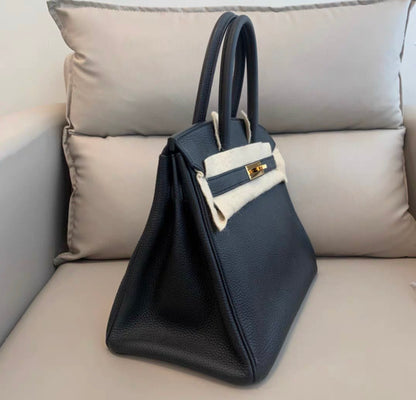 Hermes Birkin 30 Black Togo Leather Gold Hardware