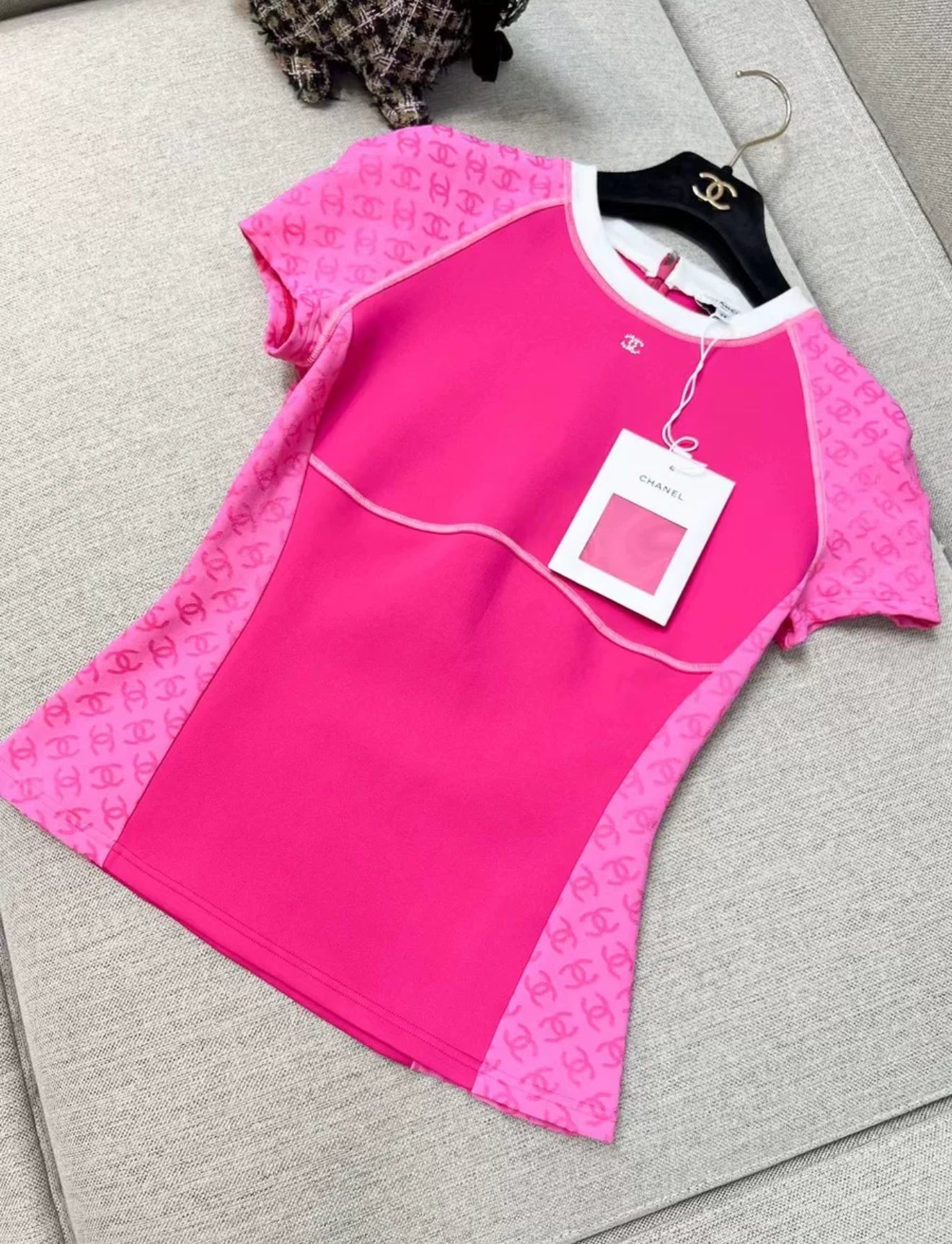 Chanel 24C pink top