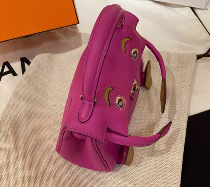 HERMÈS Limited Edition Kelly Doll Biscuit (4B) Magnolia (9I) Swift Palladium Hardware