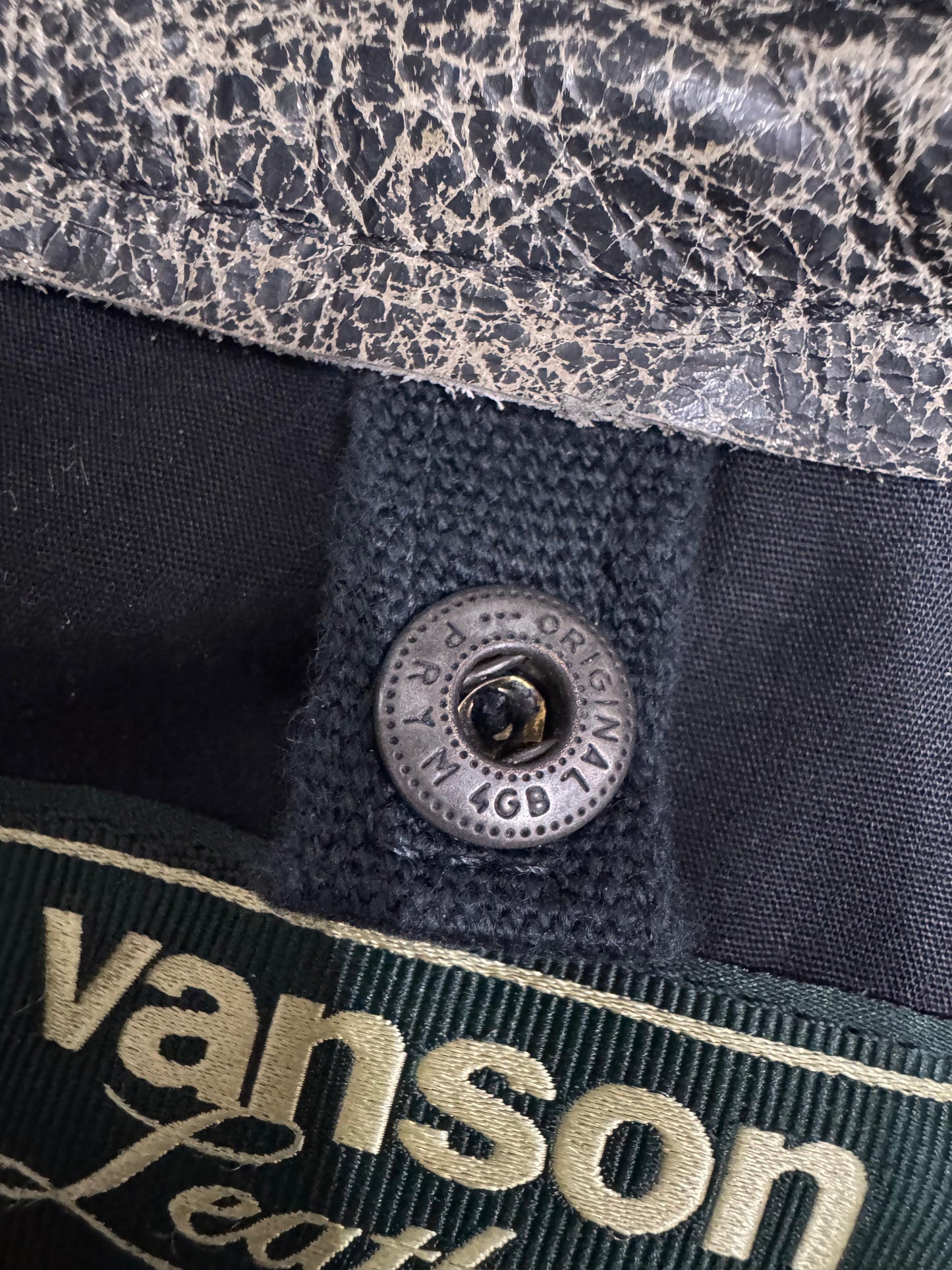 Aimé Leon Dore/ Vanson distressed Leather Moto Jacket - size M