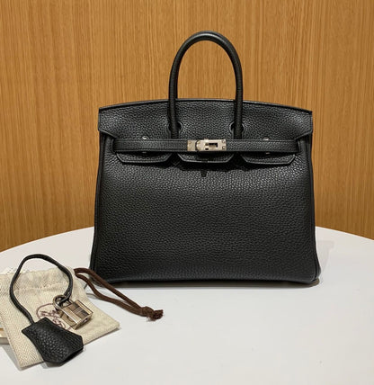 Hermès Birkin 25 Black Togo Leather Palladium Hardware