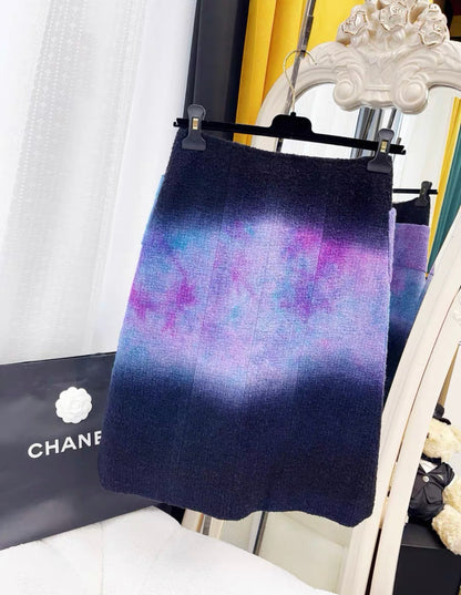 Chanel 20A. Purple Skirt size 34