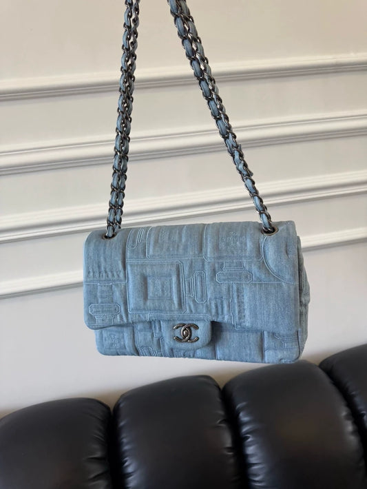 Chanel denim flap bag