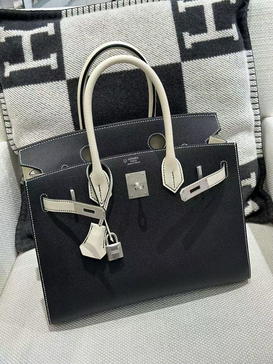 Hermes Birkin 30 HSS black x Craig Epsom brushed palladium hardware