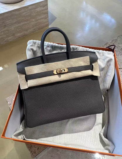 Hermès 25cm Birkin Black Togo Leather Gold Hardware