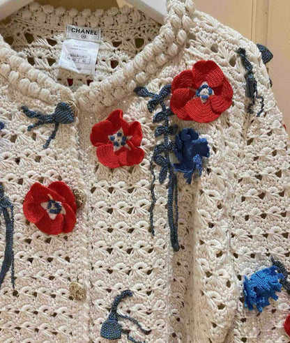 Chanel 2010 Colourful Floral Embroidered Cardigan