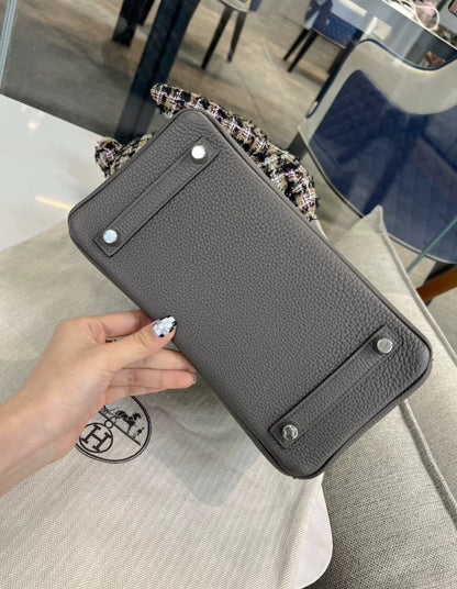 Hermès Birkin 25 Gris Meyer Togo Leather Palladium Hardware