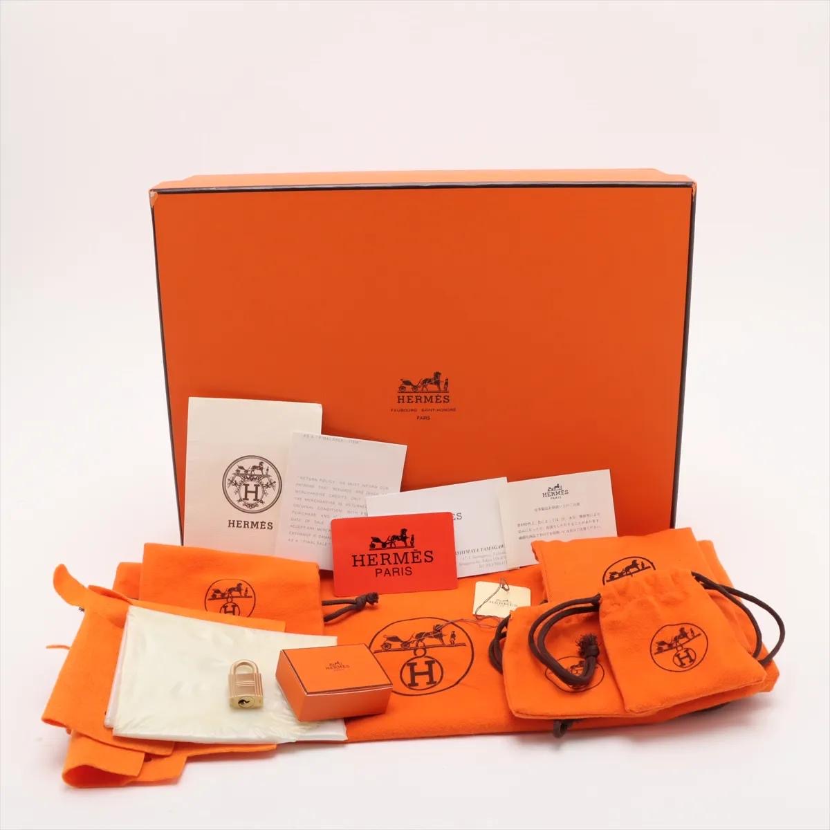Hermes Kelly 25 Orange Doblis Suede Leather Gold Hardware