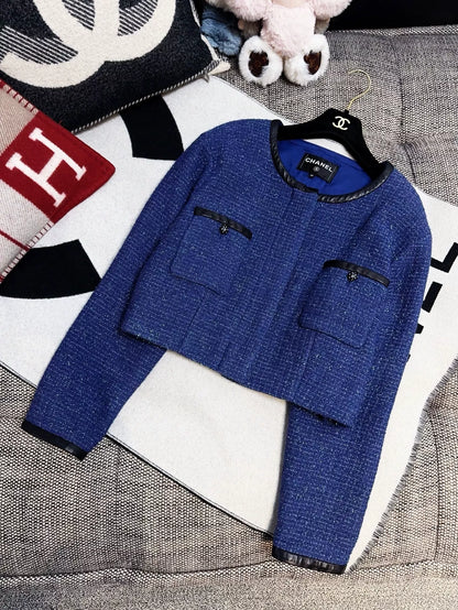 Chanel 19C Blue tweed jacket