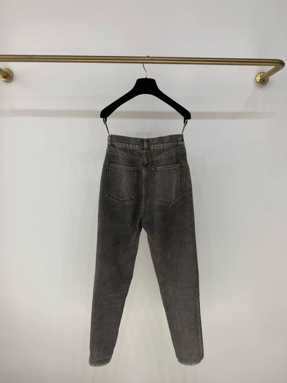 Chanel 23C  grey denim pants