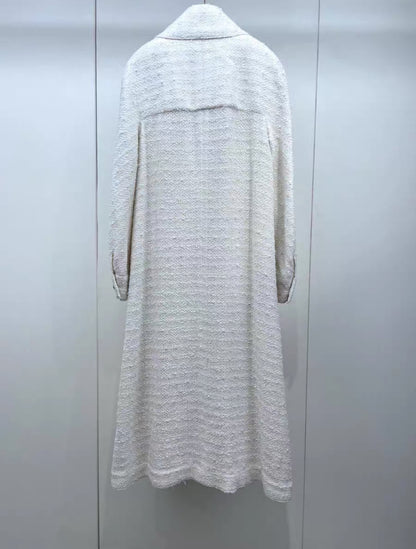 Chanel 20K white Long Coat