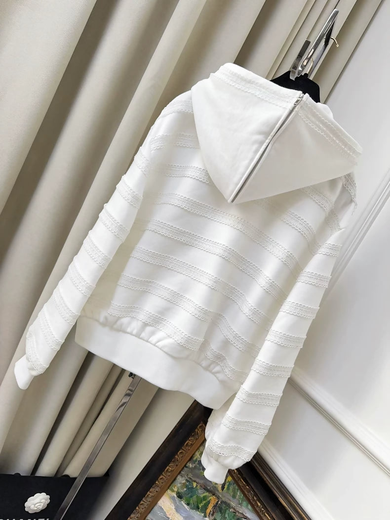 Chanel 24M Coco beach white hoodie