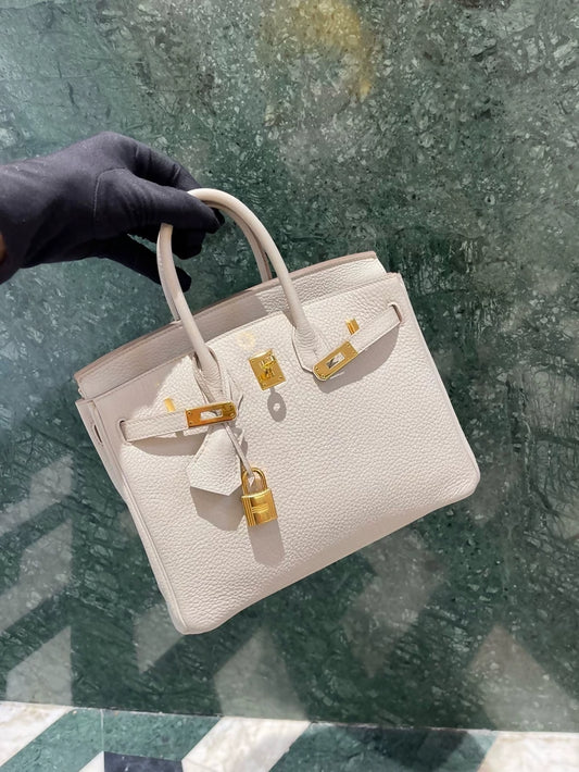 Hermes Birkin 25 8L Béton Togo Leather Gold Hardware