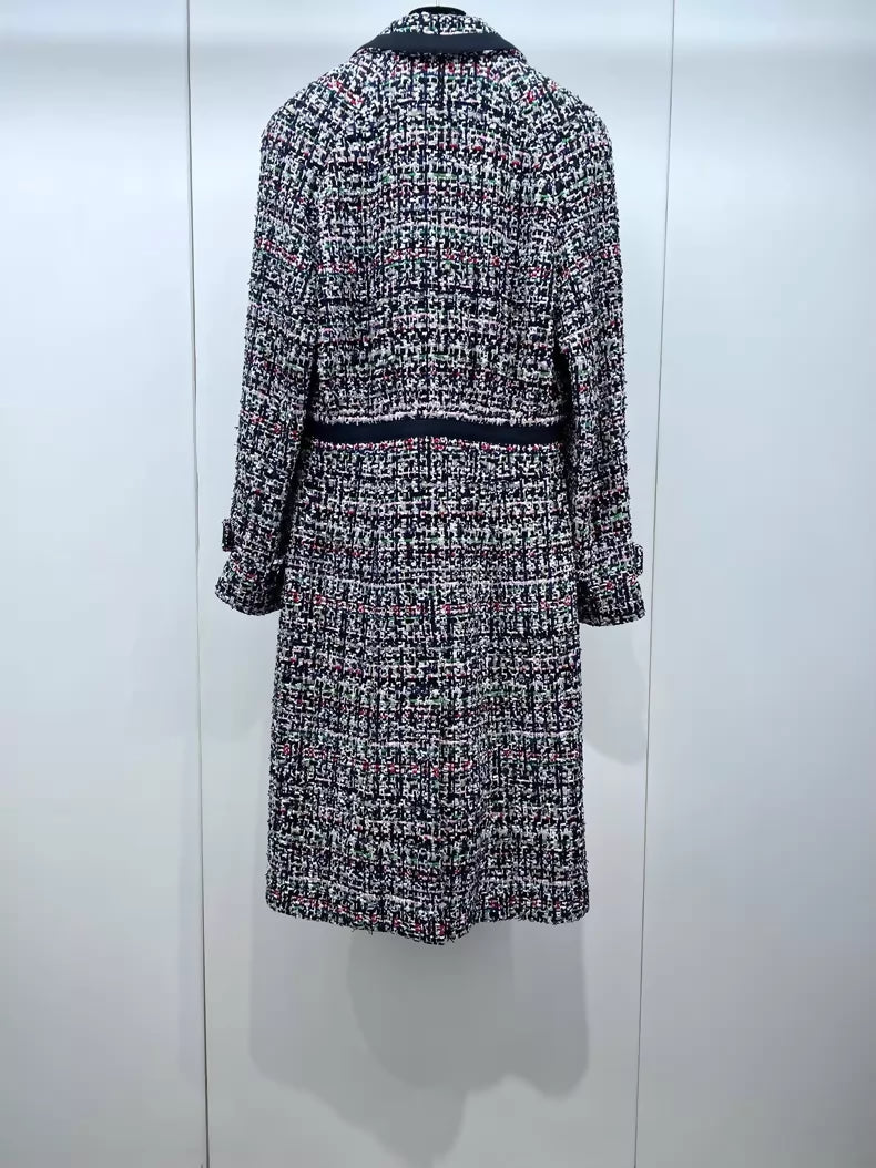 CHANEL 23C black & multicolour tweed jacket