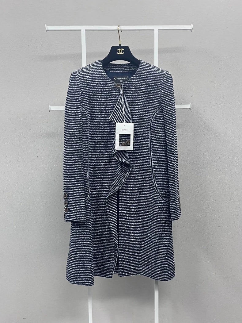 Chanel 20c gray tweed jacket