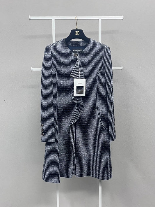 Chanel 20c gray tweed jacket