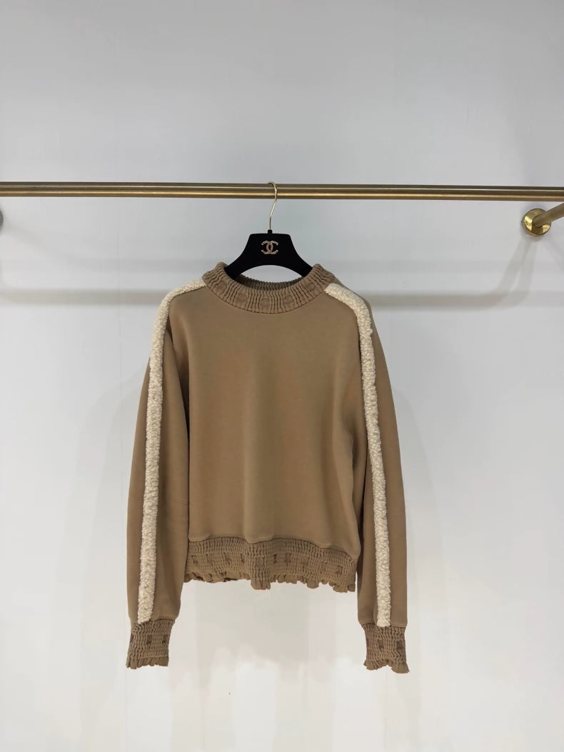 Chanel 24K brown shearling sweater