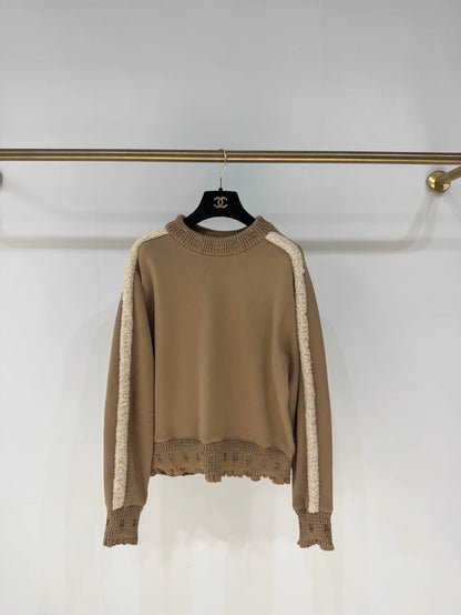 Chanel 24K brown shearling sweater