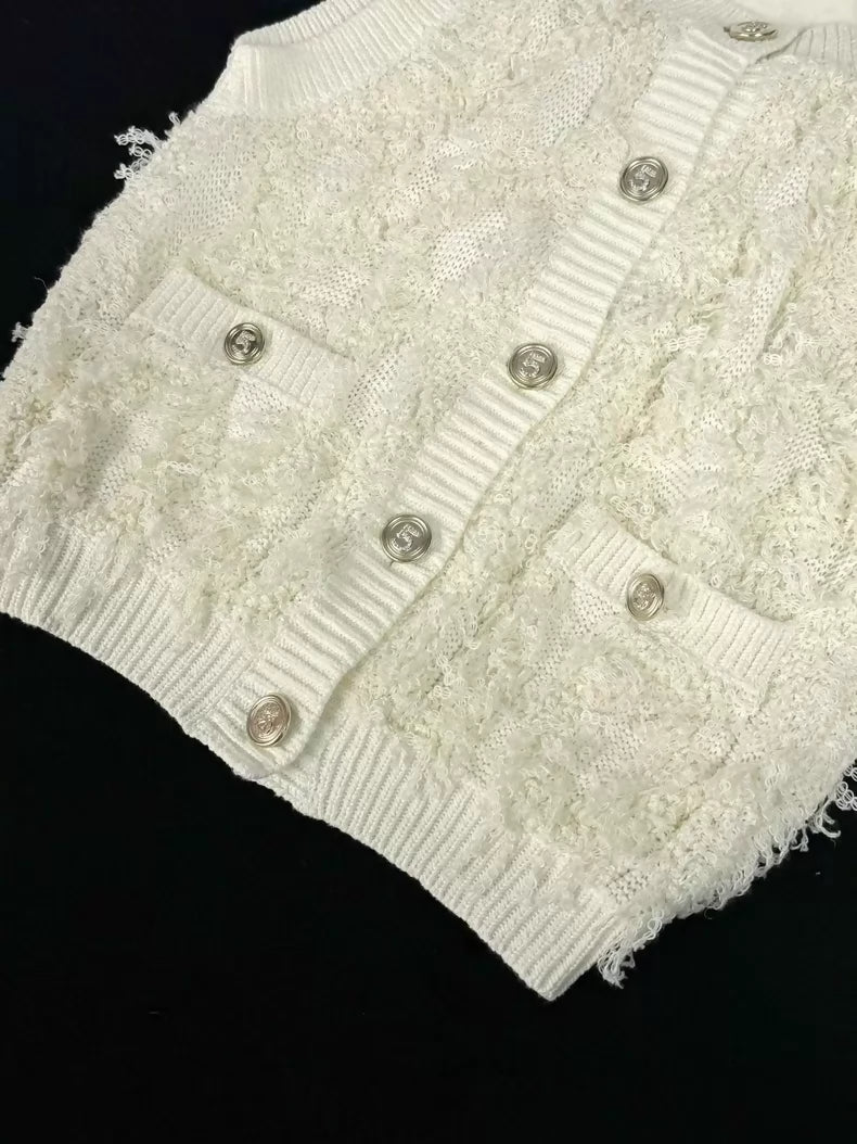 Chanel 21A White Vest