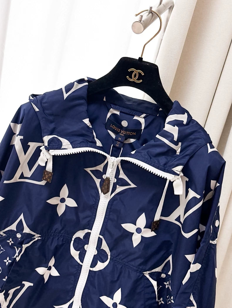 Louis Vuitton blue monogram cardigan
