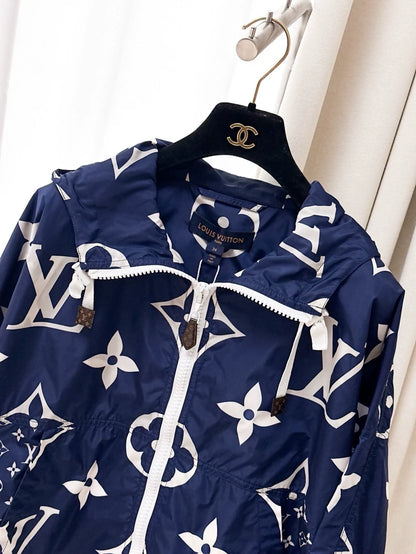 Louis Vuitton blue monogram cardigan