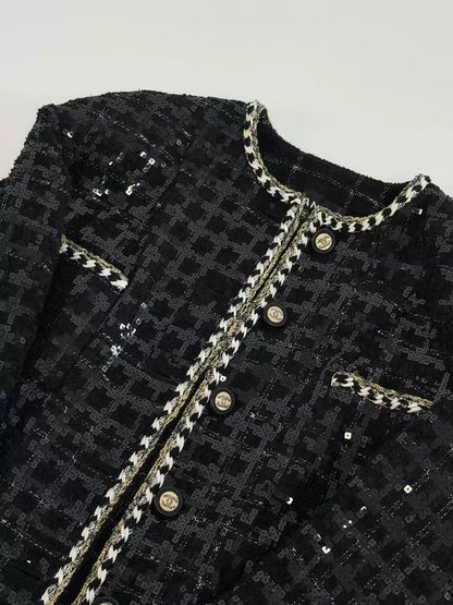 Chanel 21S Black and White Jacket