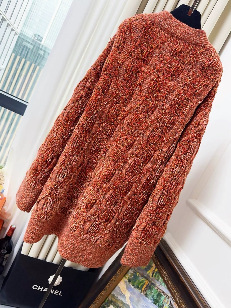 Chanel 22K Orange cardigan
