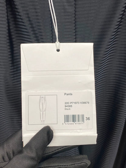 Chanel 22C black silk casual pants