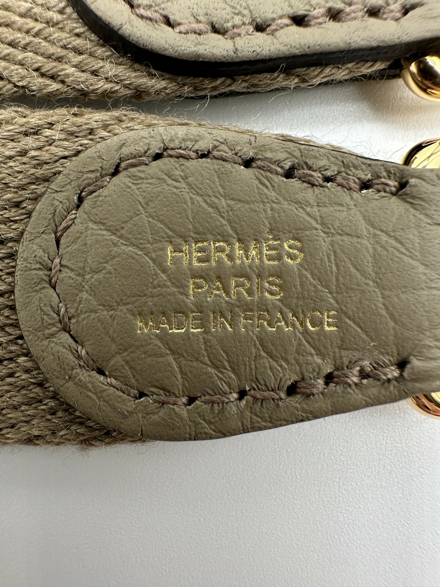 Hermes Mini Evelyne Clemence Beige Marfa GHW Stamp W 2025