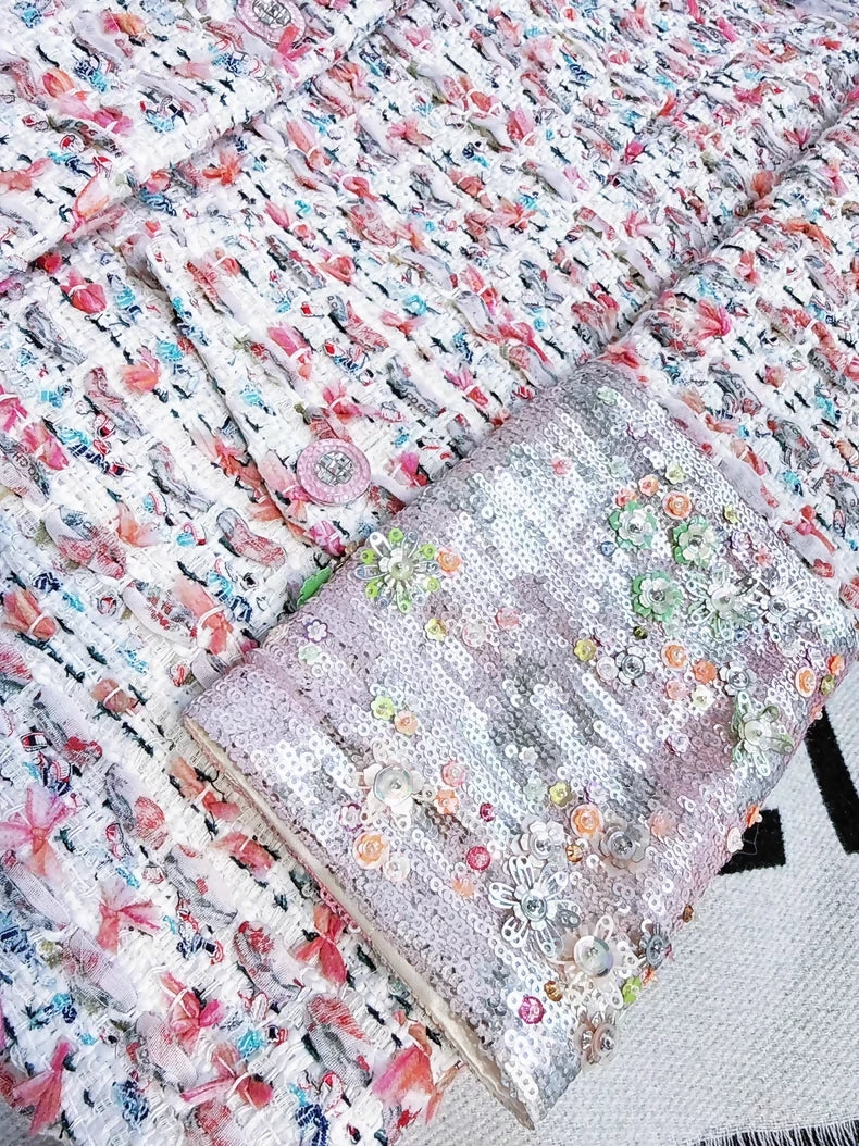 Chanel 23C Pink Tweed Jacket