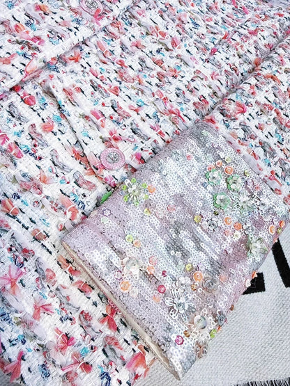 Chanel 23C Pink Tweed Jacket