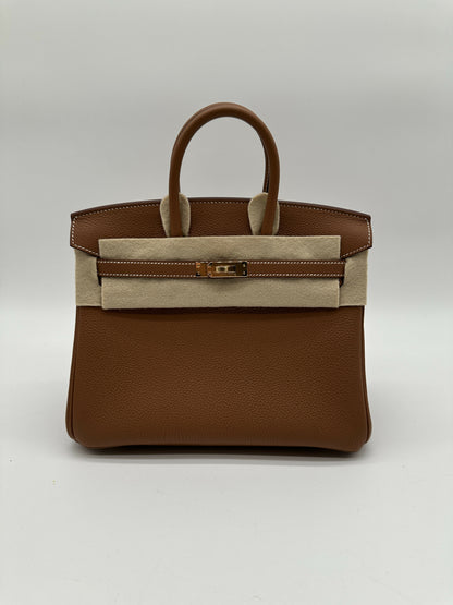 Hermes Birkin 25 Gold Togo GHW stamp K
