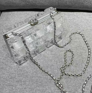 Chanel ice cube clutch bag