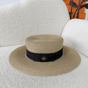 Gucci Gold Bee Woven Hat
