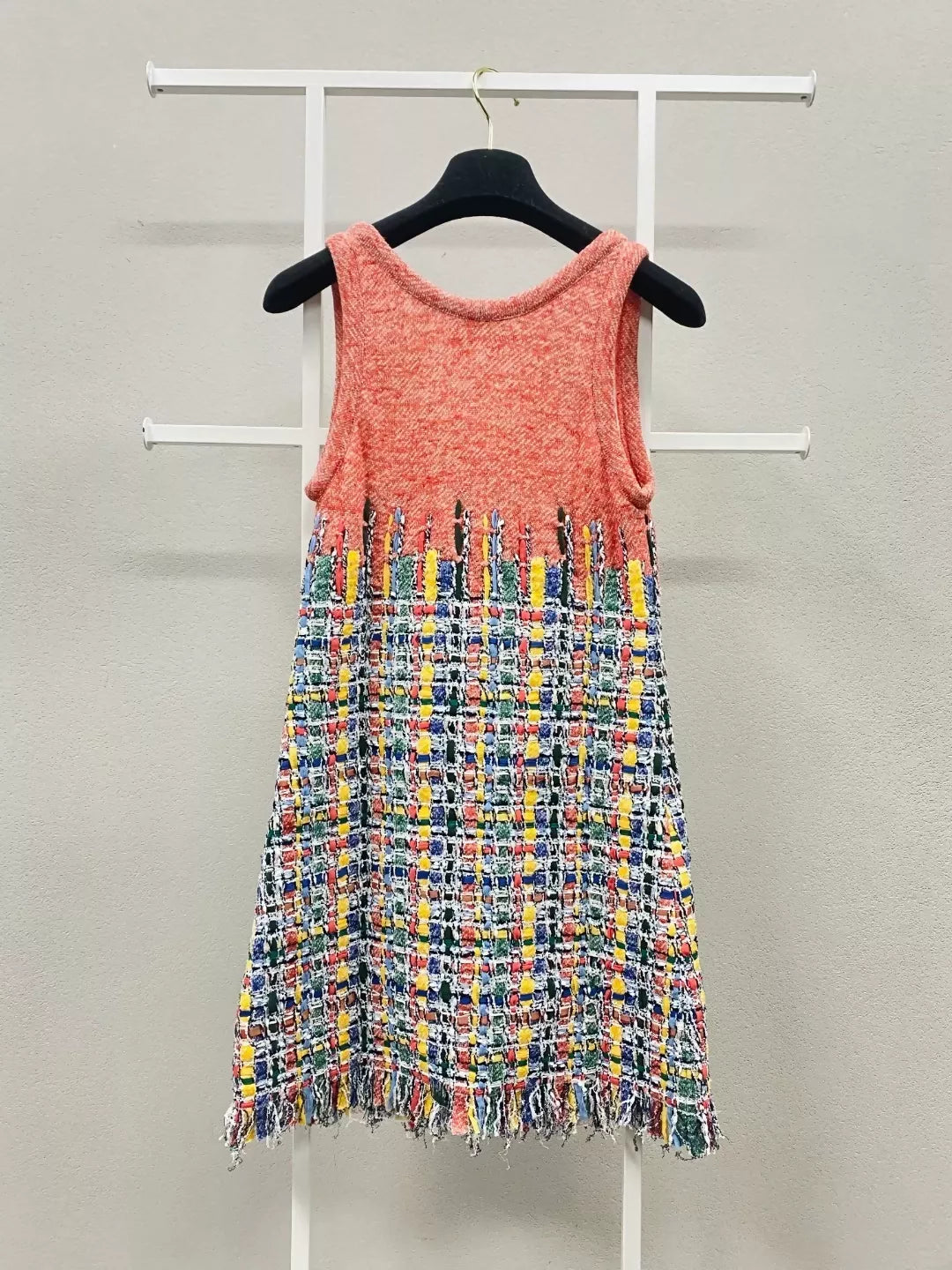 Chanel 15P multicolor tweed dress