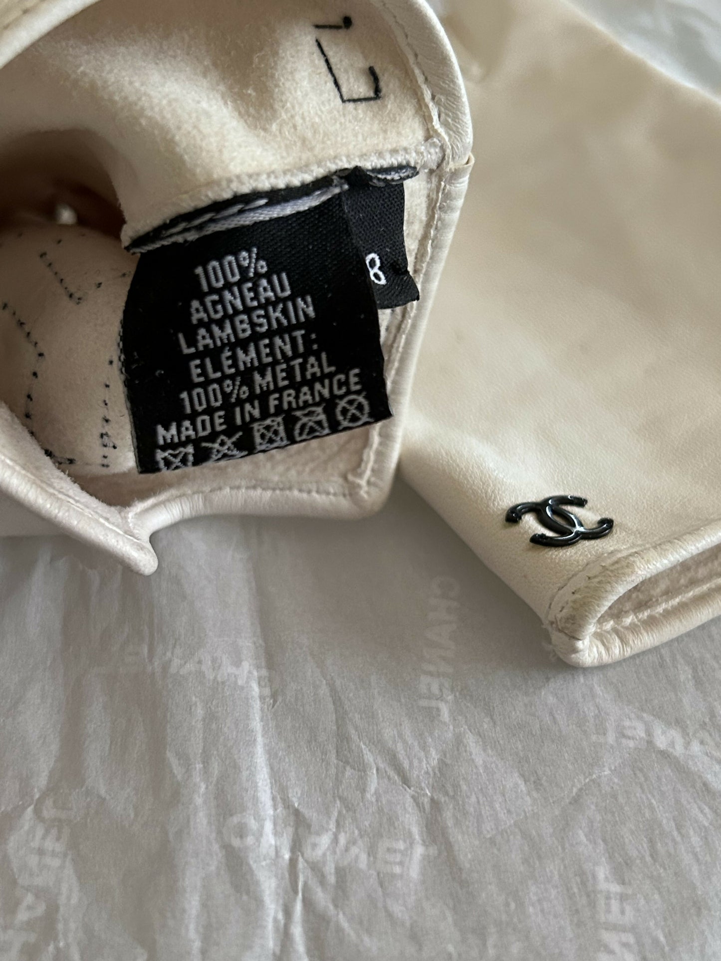 Chanel fingerless gloves