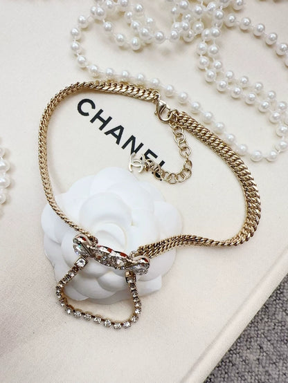 Chanel 23S Gold Double C Choker Necklace